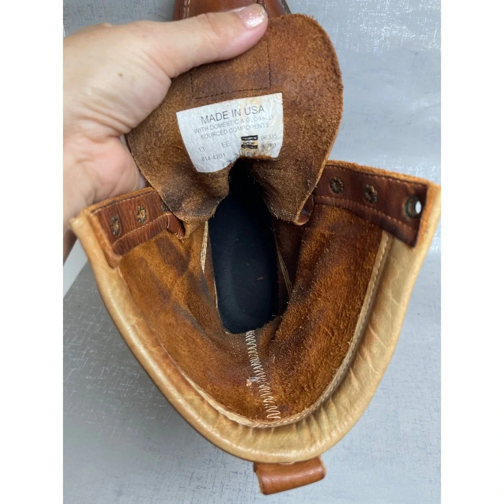 Thorogood American Heritage 8 Inch Moc Toe Boots Tobacco Leather Mens 13